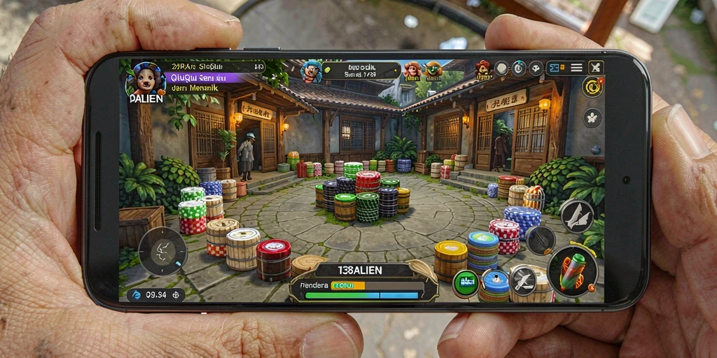 Screenshot 138ALIEN menampilkan gameplay seru QiuQiu.