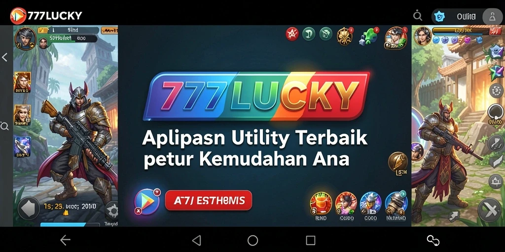 Tampilan utama aplikasi 777LUCKY yang memudahkan konfigurasi Utility.