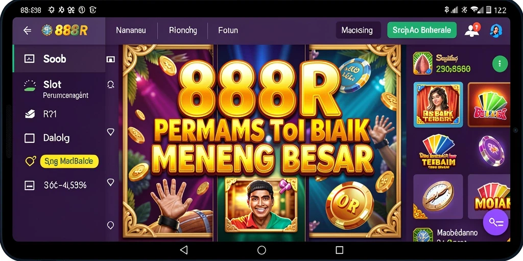 Tampilan menarik dari gameplay slot 888R yang seru.