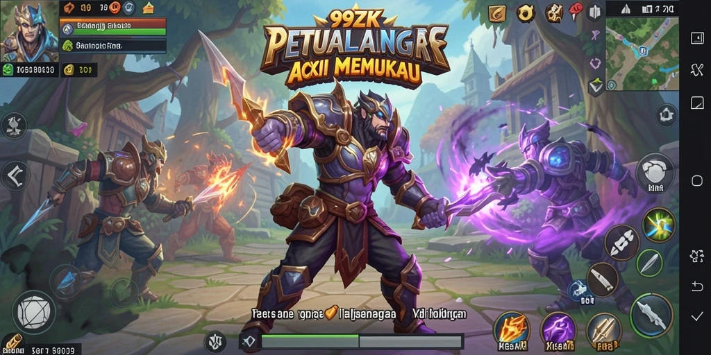 Gameplay menarik di dunia fantasi 99ZK dengan berbagai tantangan.
