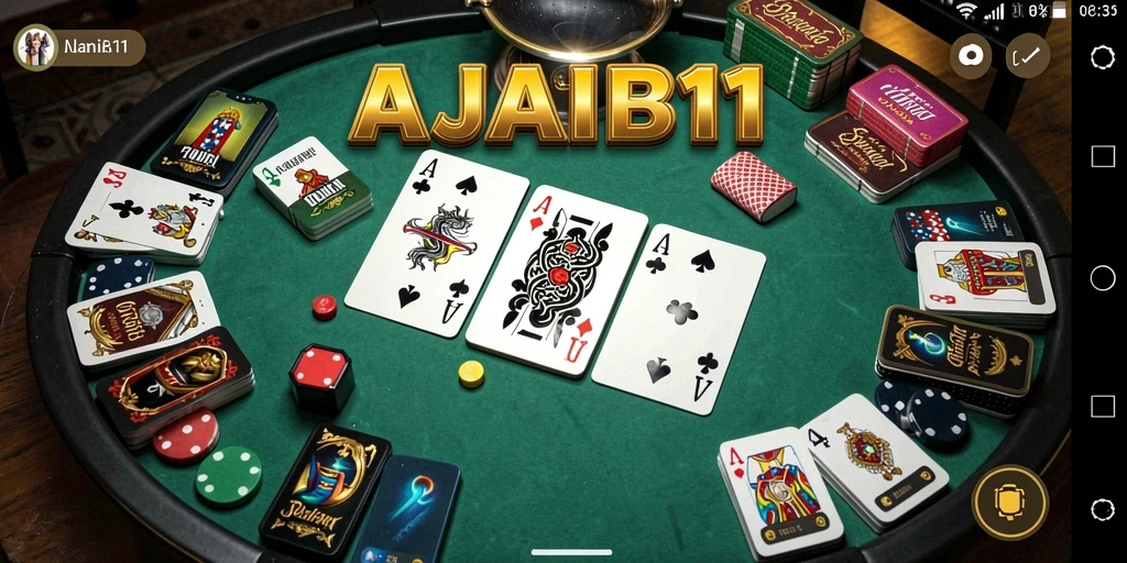 Screenshot AJAIB11 menampilkan gameplay seru dalam permainan Domino.