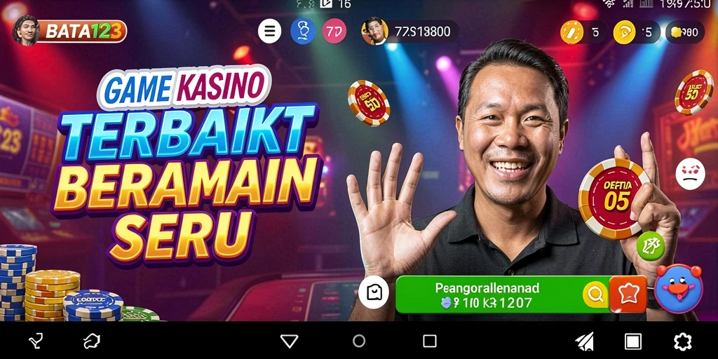 Tampilan antarmuka permainan Kasino BATA123 yang menarik dan interaktif.