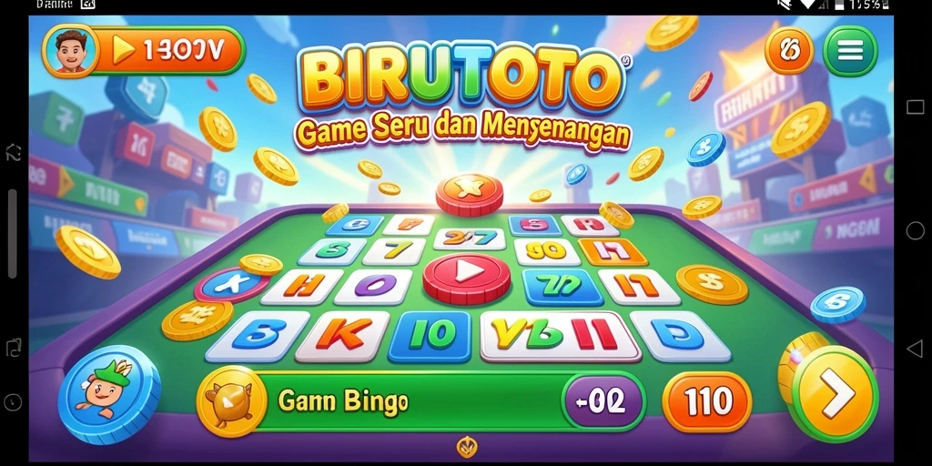 Tampilan menarik gameplay Bingo BIRUTOTO
