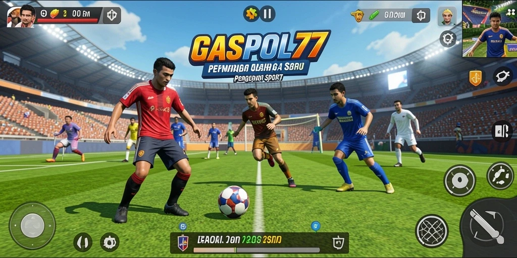 Tampilan gameplay GASPOL77 yang menampilkan aksi olahraga seru.