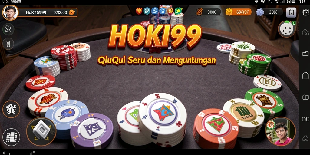 Tampilan gameplay seru dalam HOKI99 dengan aksi QiuQiu.