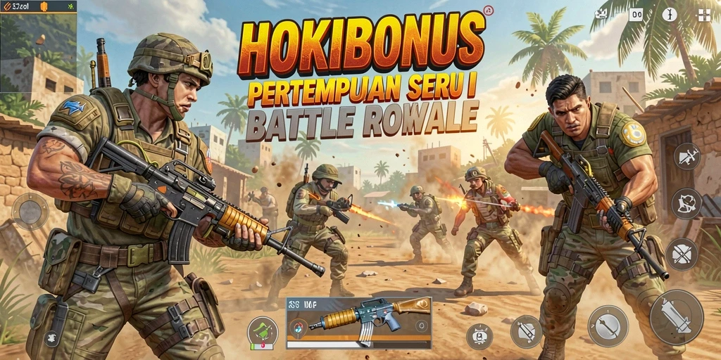 Gameplay seru HOKIBONUS dalam pertempuran Battle Royale.