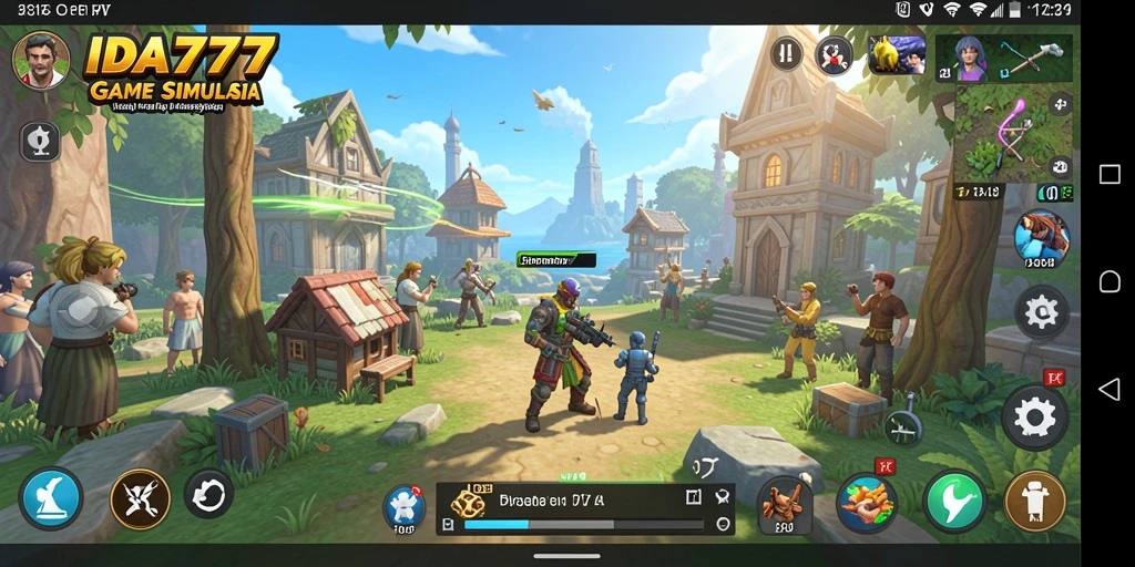 Tampilan gameplay simulasi yang interaktif di IDA777.