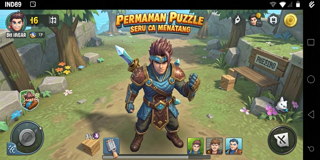 Tampilan gameplay seru dari IND89 dengan teka-teki yang menantang.