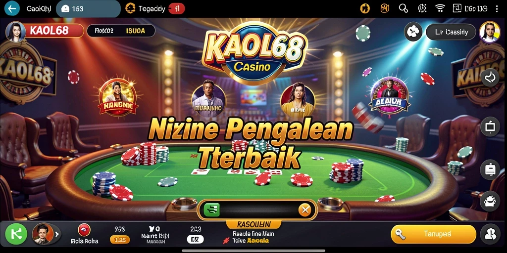 Tampilan menarik dari gameplay Live Casino di KAOL68 yang interaktif.