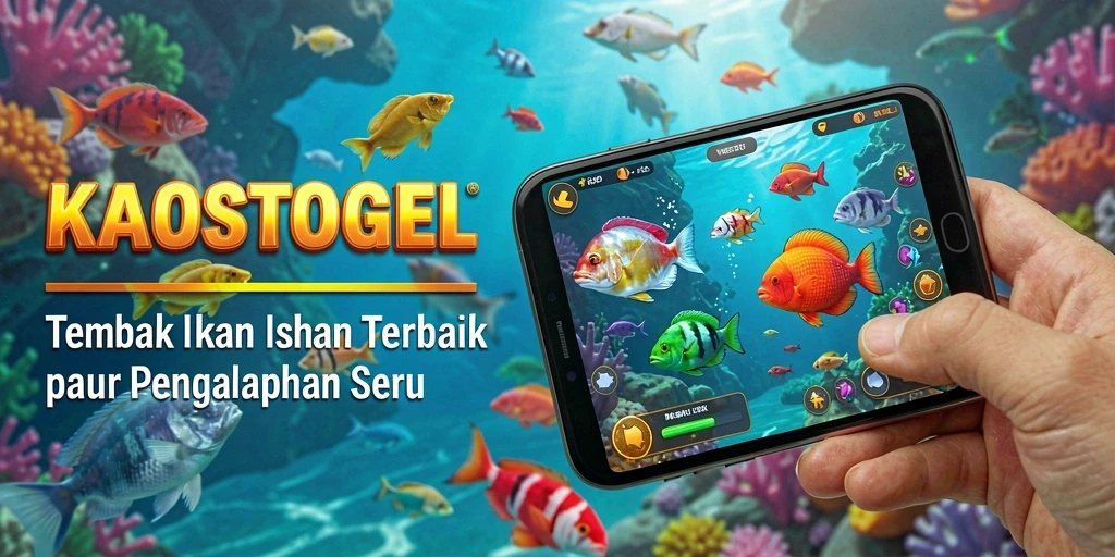 Gameplay seru KAOSTOGEL dengan berbagai ikan yang menanti untuk ditembak.