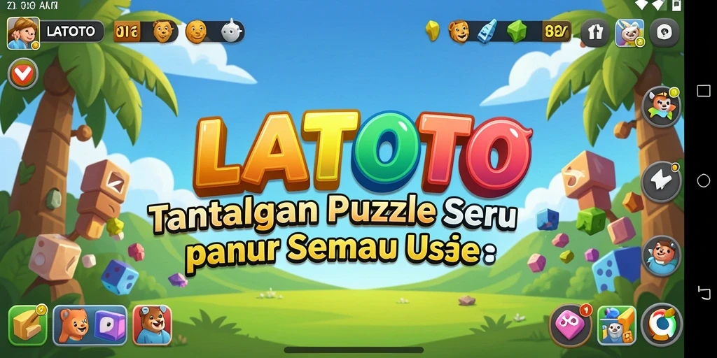 Penggambaran menarik gameplay LATOTO dalam tantangan Puzzle.