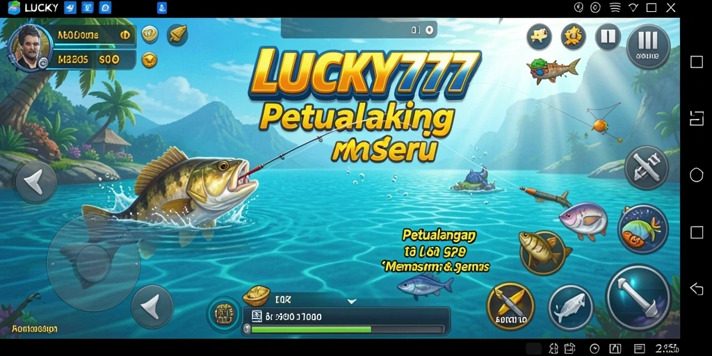 Tangkapan ikan di LUCKY777 dengan latar belakang yang menakjubkan.