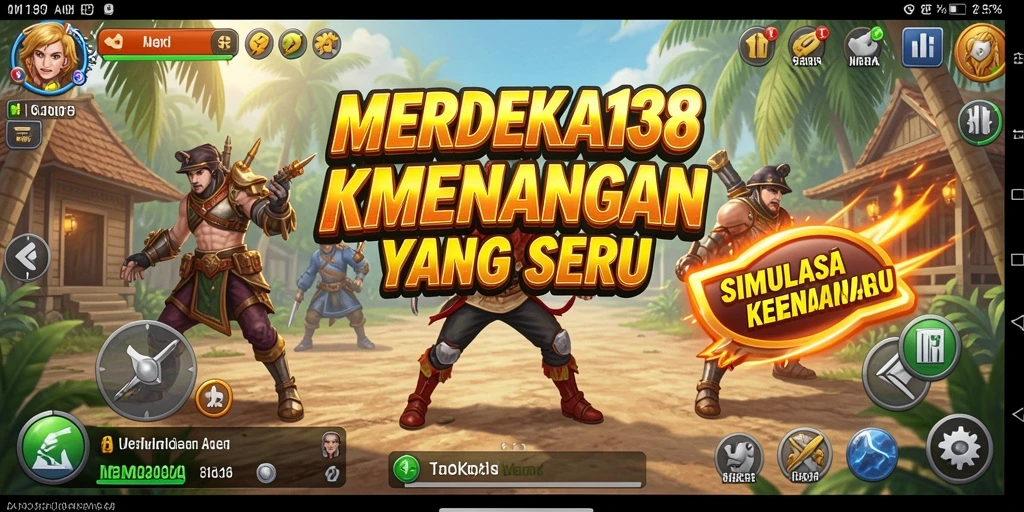 Tampilan gameplay MERDEKA138 yang menakjubkan dalam simulasi.