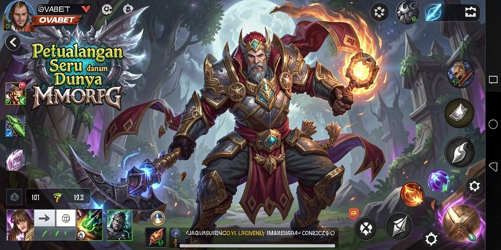 Tangkapan layar gameplay <strong>OVABET</strong> yang menampilkan petualangan seru di dunia MMORPG.
