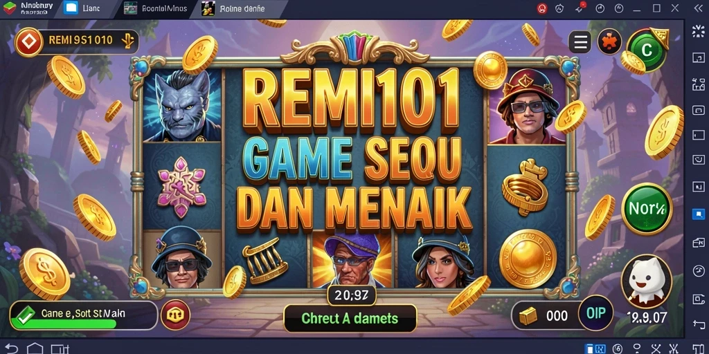 Screenshot gameplay REMI101 yang menunjukkan suasana Slot yang mendebarkan.