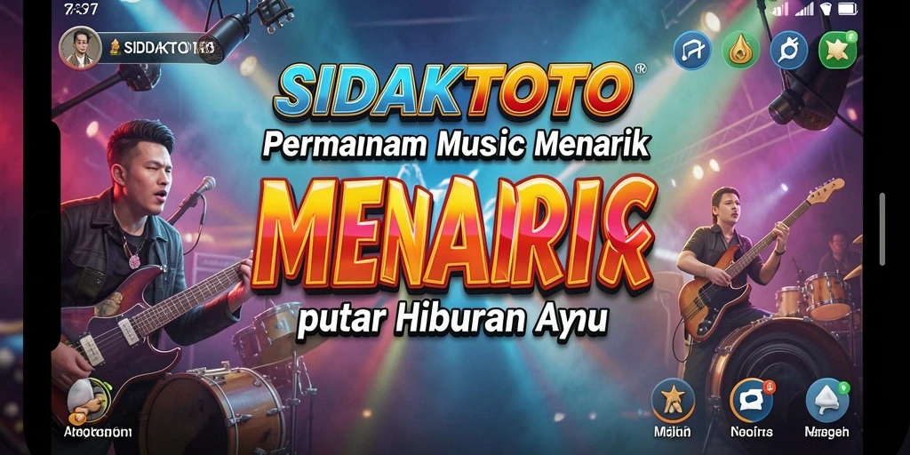Tampilan permainan musik yang seru dan interaktif.