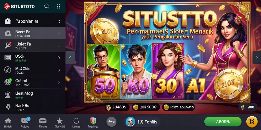 Screenshot gameplay menunjukkan pengalaman seru bermain Slot di SITUSTOTO.