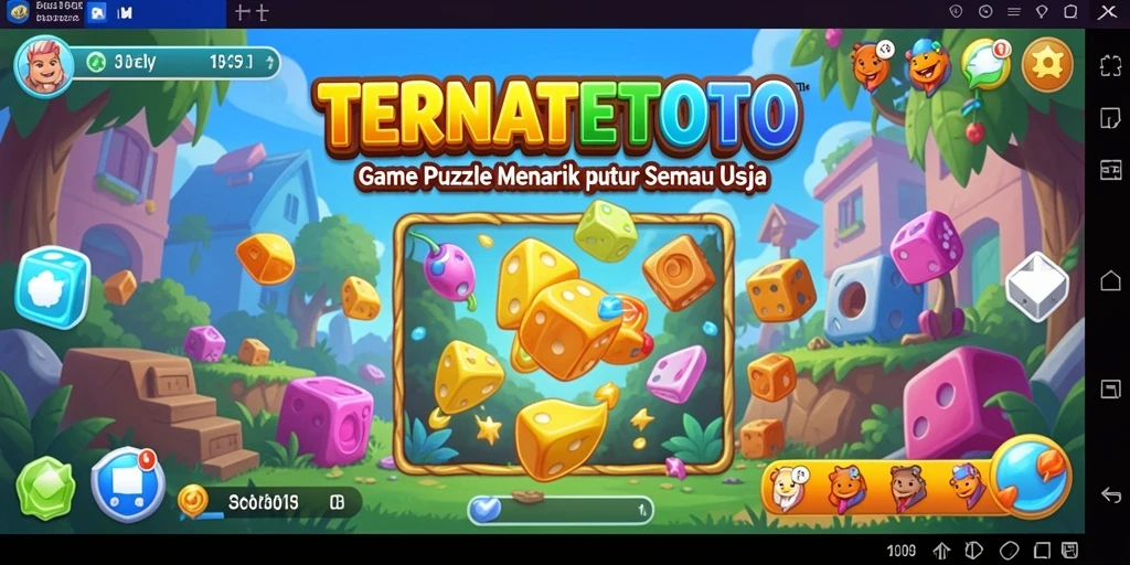 Screenshot gameplay TERNATETOTO menampilkan tantangan Puzzle yang menarik.