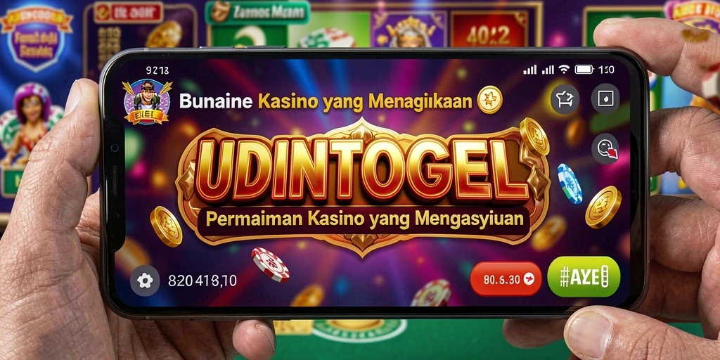 Tampilan utama gameplay UDINTOGEL yang menarik dan penuh warna.